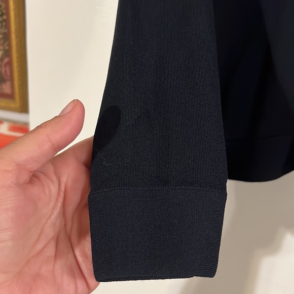 Club Monaco darkest navy asymmetrical top - Picture 3 of 9